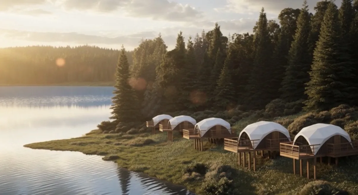 Glamping na własnej działce — drugi dom, który stawiasz w kilka tygodni