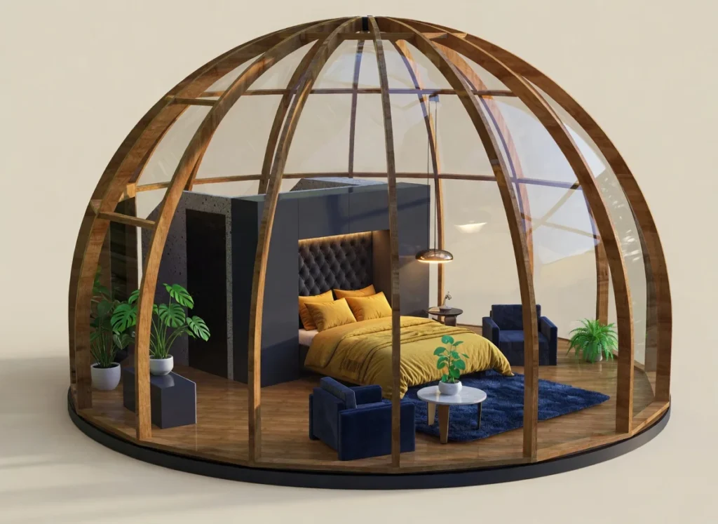 Wood Sphere — kopuła z drewna krzywionego, której nie zbuduje nikt inny