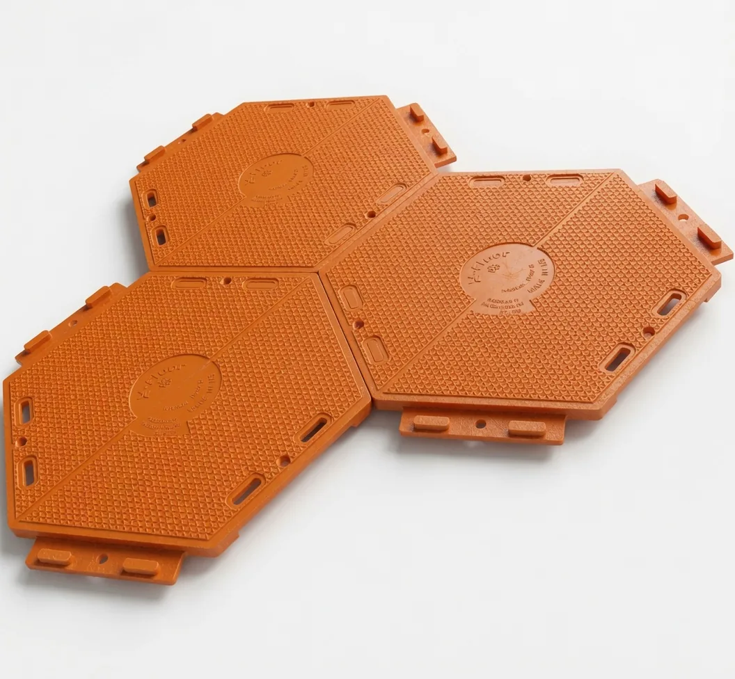 Płytka X-Floor Hexa w kolorze pomarańczowym